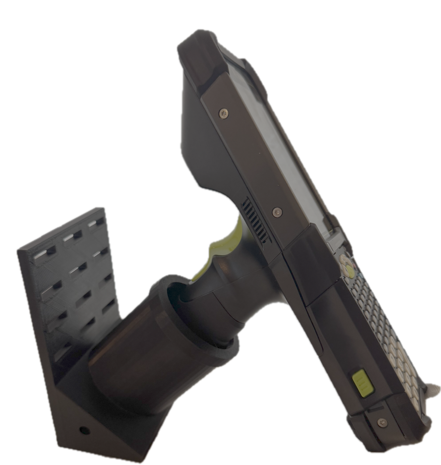 Zebra MC9300 scanner mounted in a ScanMount bracket